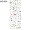 Flowers Feathers Butterflies Letters Pattern DIY Nail Art Sticker Manicure Tools