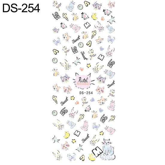 Flowers Feathers Butterflies Letters Pattern DIY Nail Art Sticker Manicure Tools