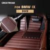 Carbon Fibre Style Floor Mats For BMW iX  Foot Carpet Cover Automobile Interior Accessories