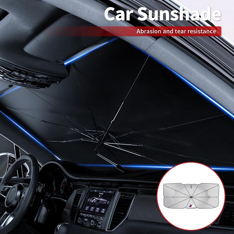 KXMHU1 Car Sticker Car Sunshade Windshield Umbrella Sun Protection Accessories For BMW M Performance 1 2 3 4 5 7 Series X1 X2 X3 X4 X5