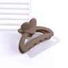 1/3 Pcs Minimalist Heart Hair Claw Clips Medium Size Anti-slip Hair Barrettes for Women Outdoor Dating