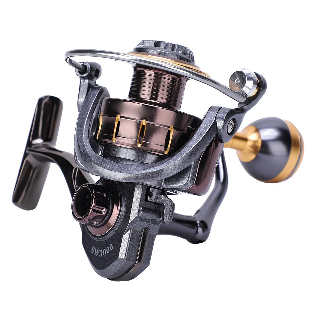 SW Series Sea Fishing Reel High Strength Easy Casting Long Shot Metal Spinning WheelSW3000