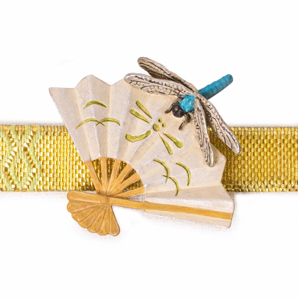 

Tosenkyo (fan-throwing game) obi clasp: Palnart Poc