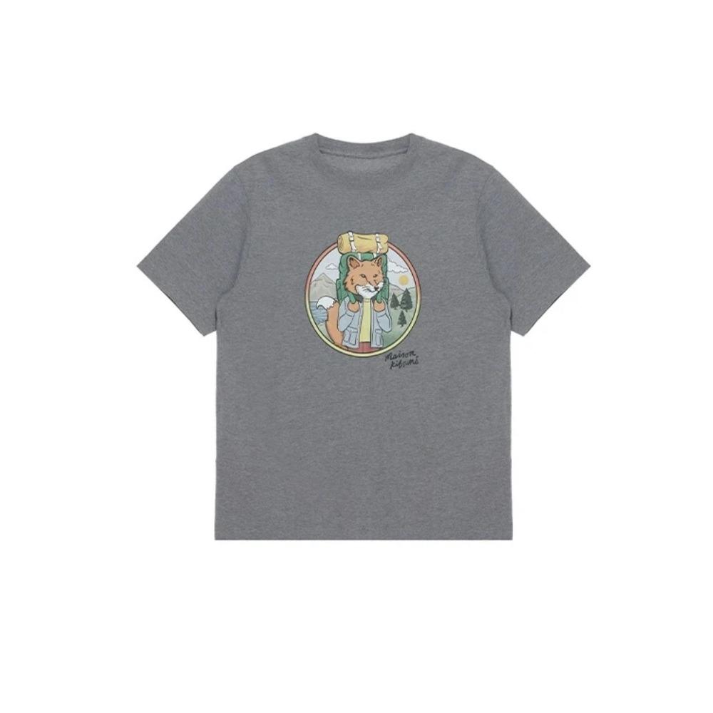 Fashion Brand New New High-end Fashion Street Youth Cotton Printed Pattern Men and Women with The Same Couple T-shirt Men