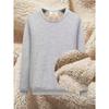 Tight Fitting Warm Clothing with Plush Insulation, Long Sleeves for Casual Sports, Autumn and Winter Tops for Outdoor Wear