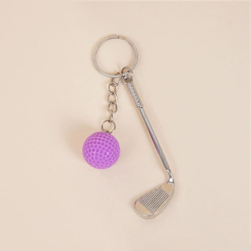 1PC Golf Ball for Kids Gifts Key Ring for Sport Lovers Key Holder Mini Metal Keychain Key Chain
