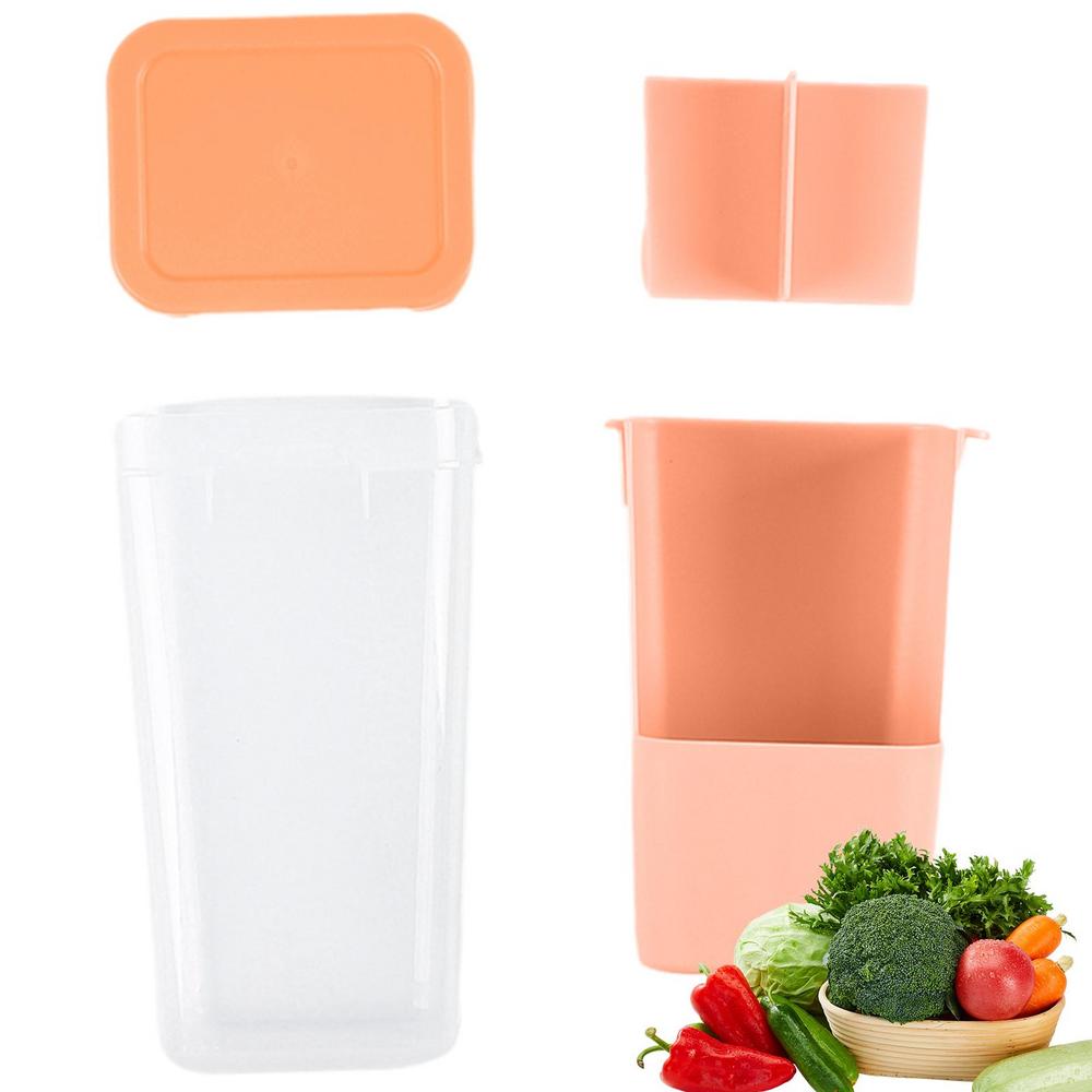 

Herb Saver Storage Container Fresh Herb Keeper Vanilla Vegetables Fresh Preservation Bottle For Refrigerator Kitchen Gadgets помаранчевий