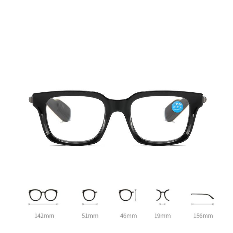 Stylish Oversized Presbyopia Eyewear Blue Light Blocking Unisex Reading Glasses