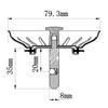 Cross-Border Sink Drain Accessories: British Style Stainless Steel Drain Head