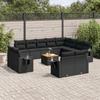 VidaXL Garden Lounge Set with Cushions 13 Pcs, Patio Sofas, Patio Furniture Set, Outdoor Furniture, Black 3257161
