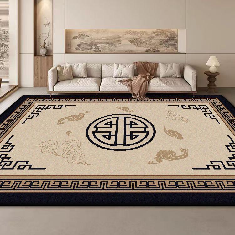 New Chinese Style Large Size Carpet for Living Room Coffee Tables Mat Antiskid Study Decoration Rug Easy Cleaning Customizable