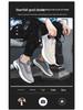 2025 Men's Black Breathable Mesh Running Shoes - Odor-Resistant Casual Lightweight Sneakers
