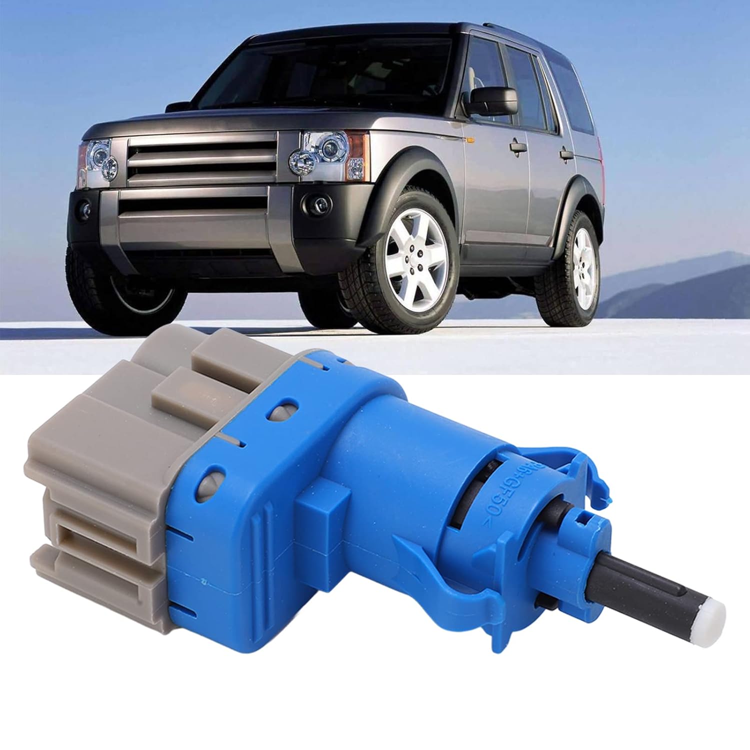 Выключатель стоп-сигнала Akozon, Синий выключатель стоп-сигнала автомобиля LR072647 XKB500110 Замена выключателя стоп-сигнала для Discovery 3 Sport 2005-2009