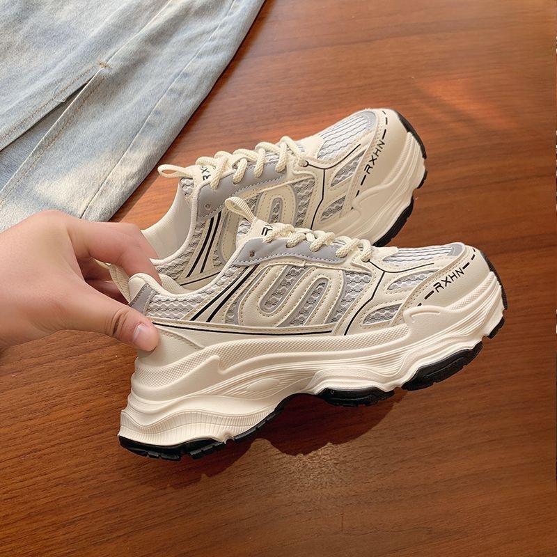 

Новые кроссовки для пап, дышащие, увеличивающие рост, универсальные, легкие, на толстой подошве, повседневные спортивные кроссовки 40 бежевый