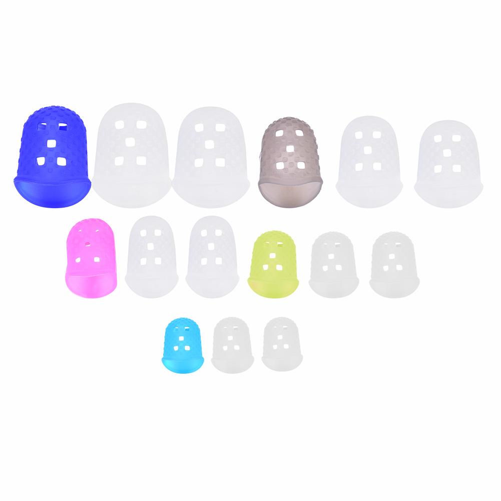 Silicone Rubber Fingertip Protectors Fingerstall And Guitar Finger Picks