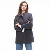 Women's Loose Stand Collar Mid-Length Trench Coat