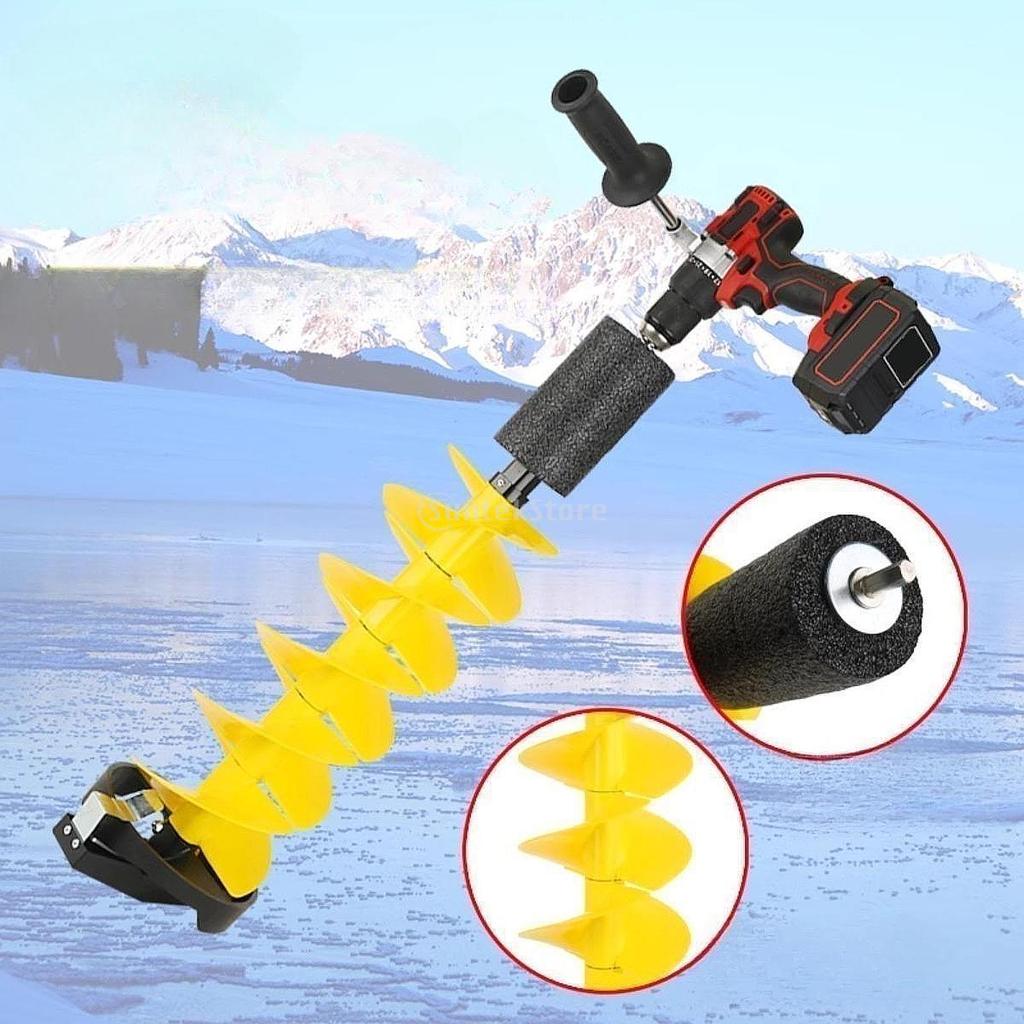 Ice Drill Auger, Ice Fishing Drill, Sturdy Ice Fishing Accessories Ice Auger for Sea Fishing Winter Sports Outdoor Supplies