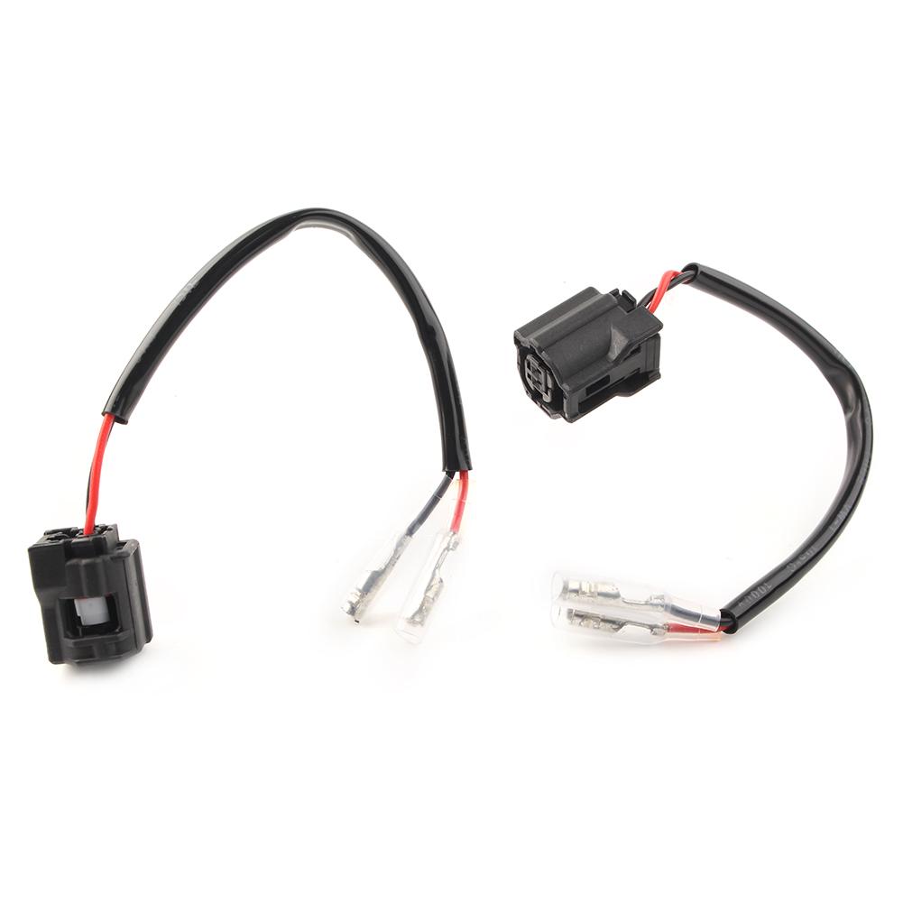 2pcs  Motorcycle  2-Wire Turn Signal Indicator Wiring Connectors Plug Adapters Connector Wire Harness For Yamaha MT10