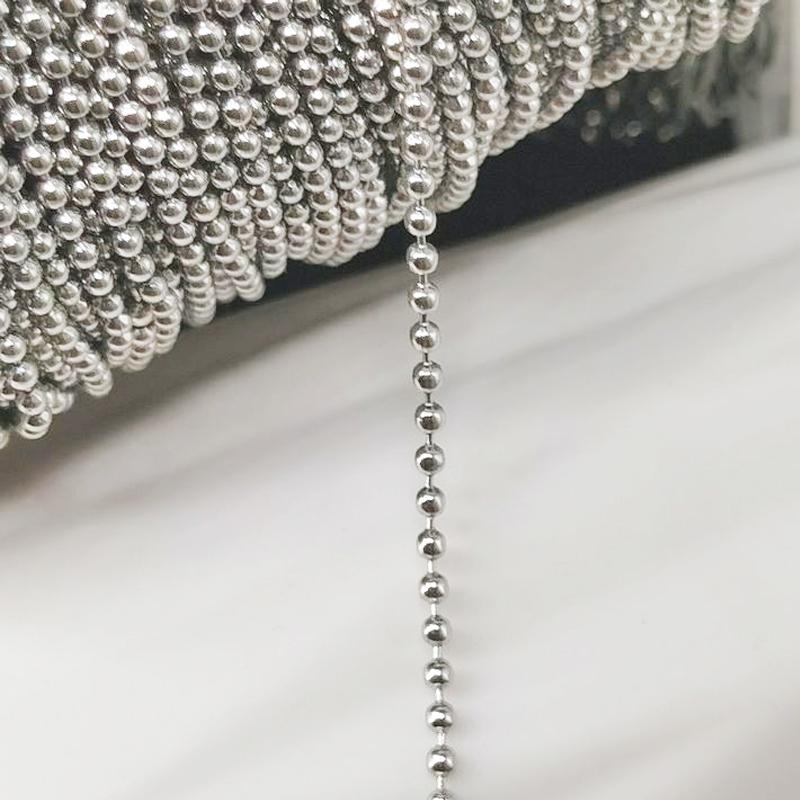 2meters Stainless Steel Cable Curb Chains for DIY Jewelry Making DIY Gold Color Tube Beads Chain Necklace Bracelet Components