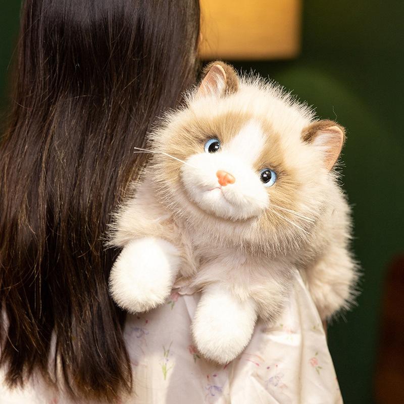 Simulation Fairy Ragdoll Cat Doll Cute Cat Plush Toy Doll Girl Companion Pillow Rag Doll Gift