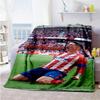 Atletico Madrid Customize Text Blanket Lightweight Customizable Blanket Warmthful Decor Perfect for Nap Home Decor Bed Seaside for All Occasions