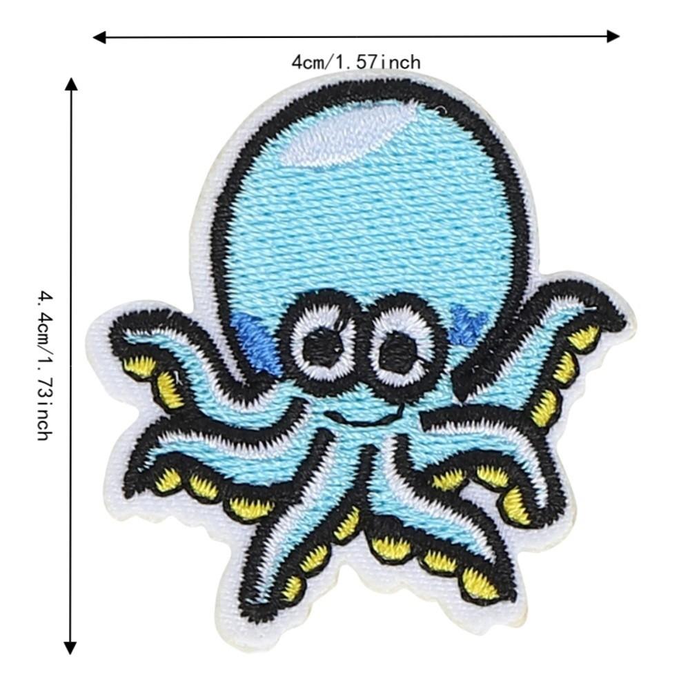 10 Stück Lebendige Muster Stoffaufkleber Gesticktes Design Gestickte Aufnäher Für Kleidung