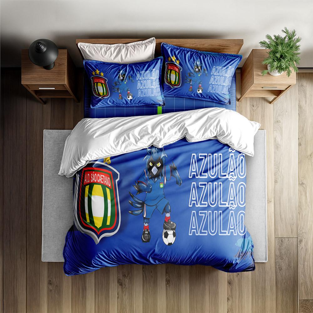 São Caetano Futebol Duvet Cover Set King Queen Double Full Twin Single Size Bed Linen Set