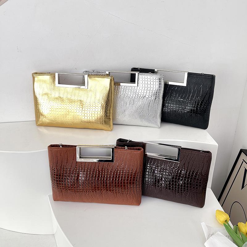 2025 Ladies Crocodile Pattern Crossbody Chain Evening Handbag: High-Quality European & American Fashion