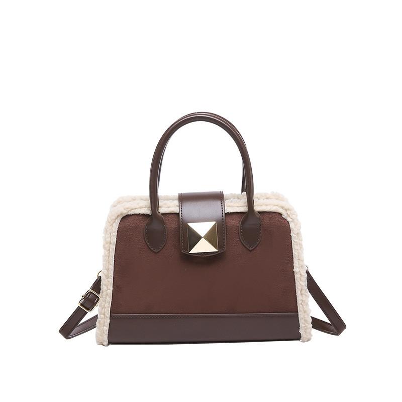 

Трендовая городская минималистичная контрастная женская маленькая квадратная сумка кроссбоди Мода для кофейный