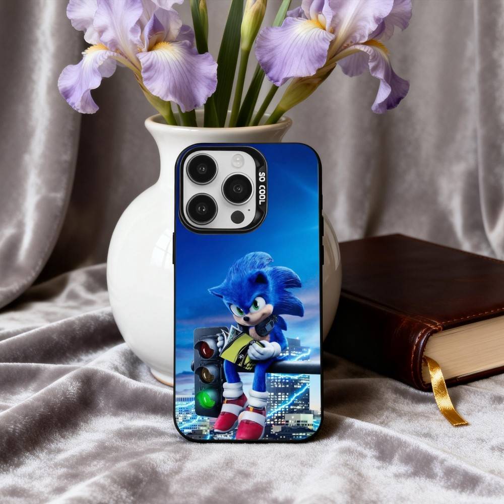 S-Sonic-C The H-Hedgehog-G Game  Phone Case For iPhone17,16,15,14,13,12,11 Plus,Pro Max Candy Silver Plated Inside Cover