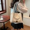 Winter new women's bag fashionable portable bucket bag texture retro high-end single shoulder oblique span bag simple underarm bag