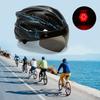 Fahrradhelm Kollisionsschutz Kopfschutz Sicherheitshelm mit Rücklicht Tragbar Leicht Ultraleicht Verstellbar für Männer Frauen