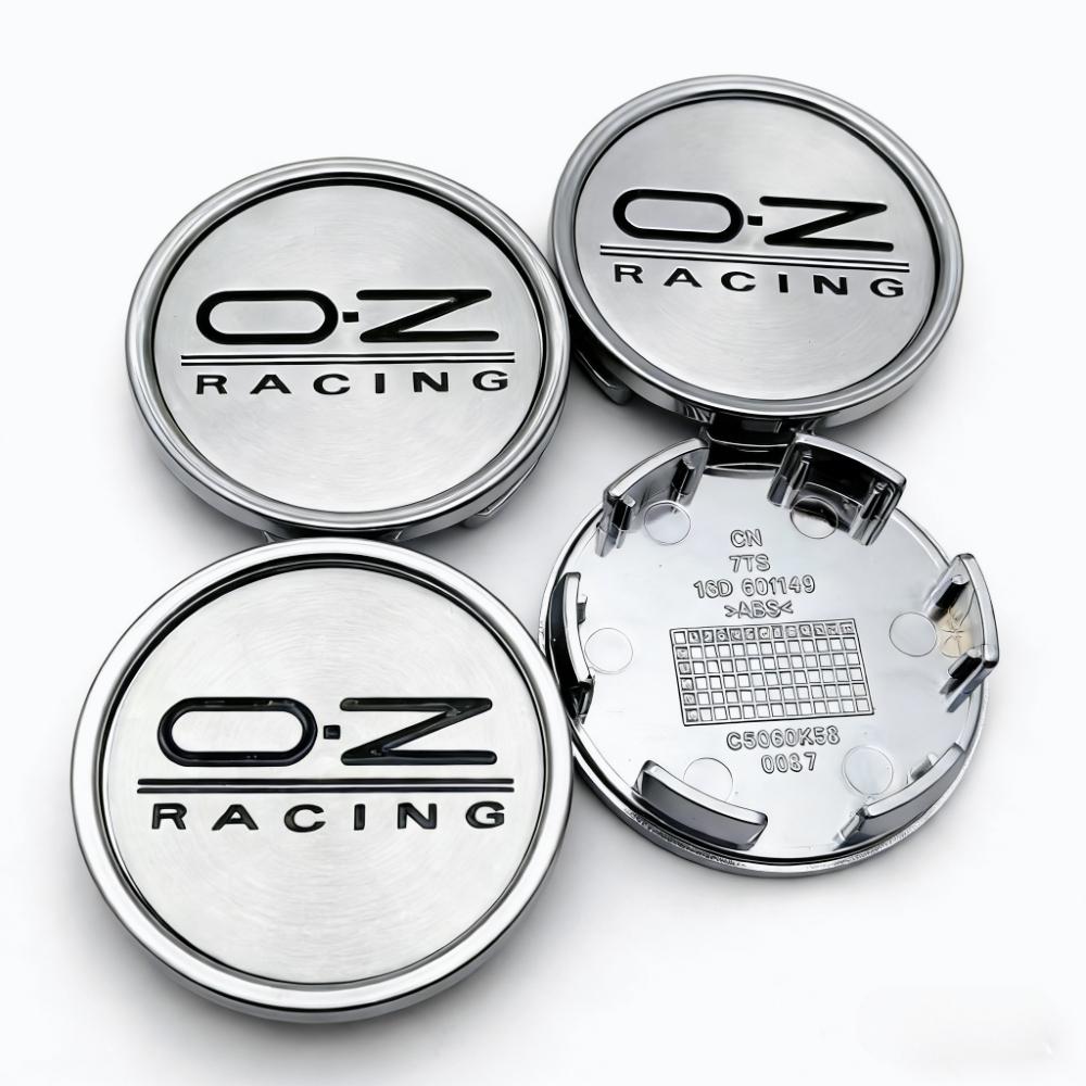 4 Stück 58mm 53mm Auto Radnabendeckel Mit OZ O.Z Racing Logo Emblem Abzeichen Radkappen Felgenmitte Staubschutz Naben Zubehör