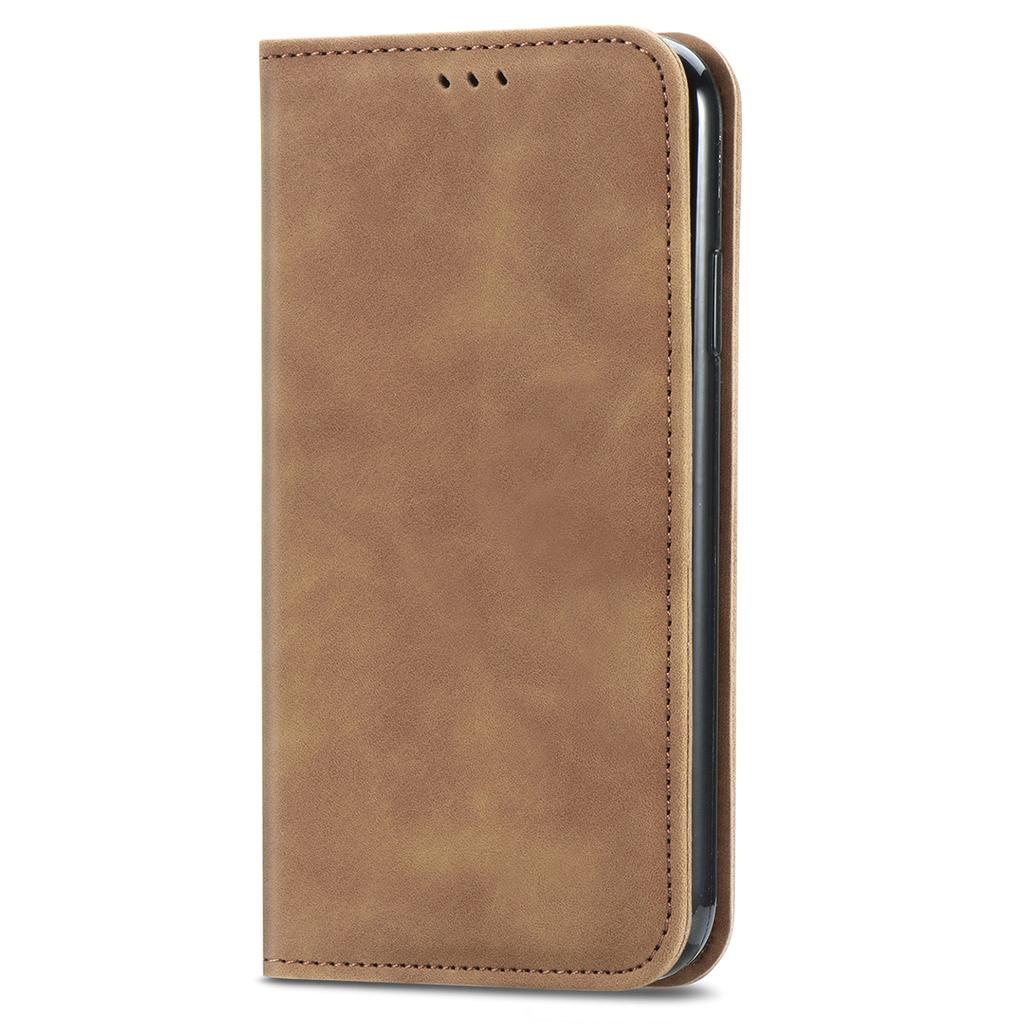 For Samsung Galaxy A55 5G Case Card Slots Skin-touch Leather Flip Phone Cover