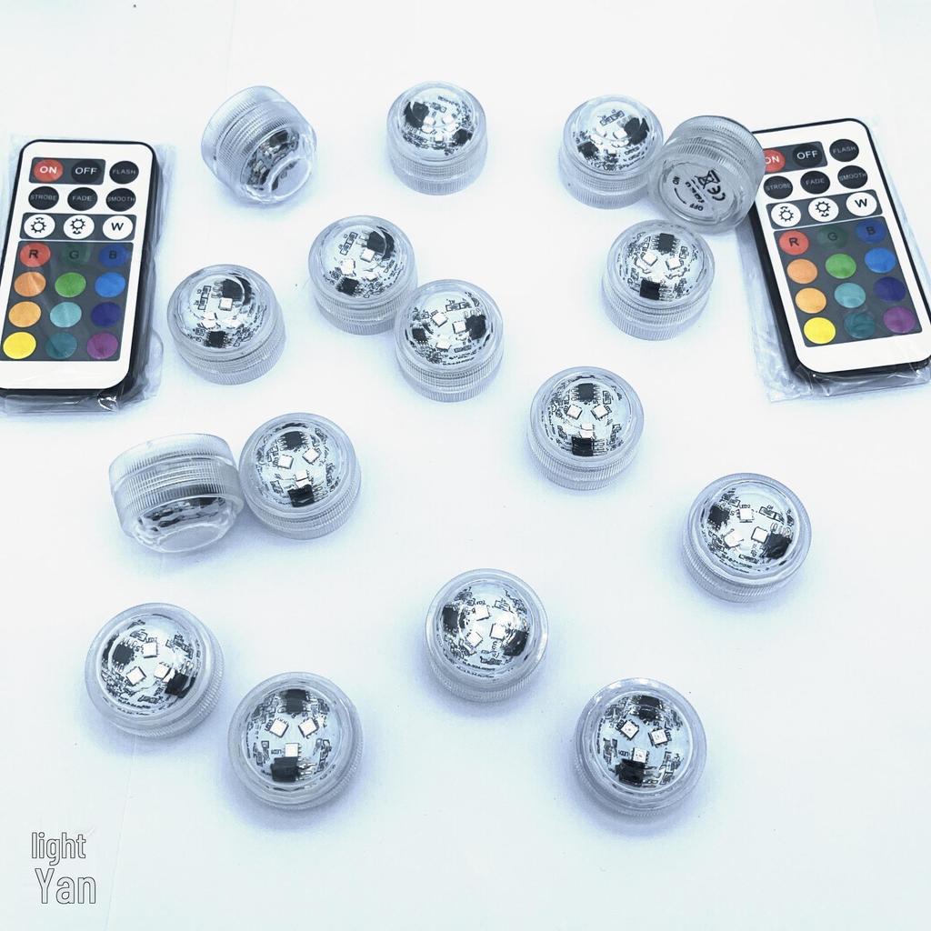 RGB Seven-Color Wireless LED Diving Lights: High-Brightness, Waterproof, Remote-Controlled for Fish Tanks & Pools