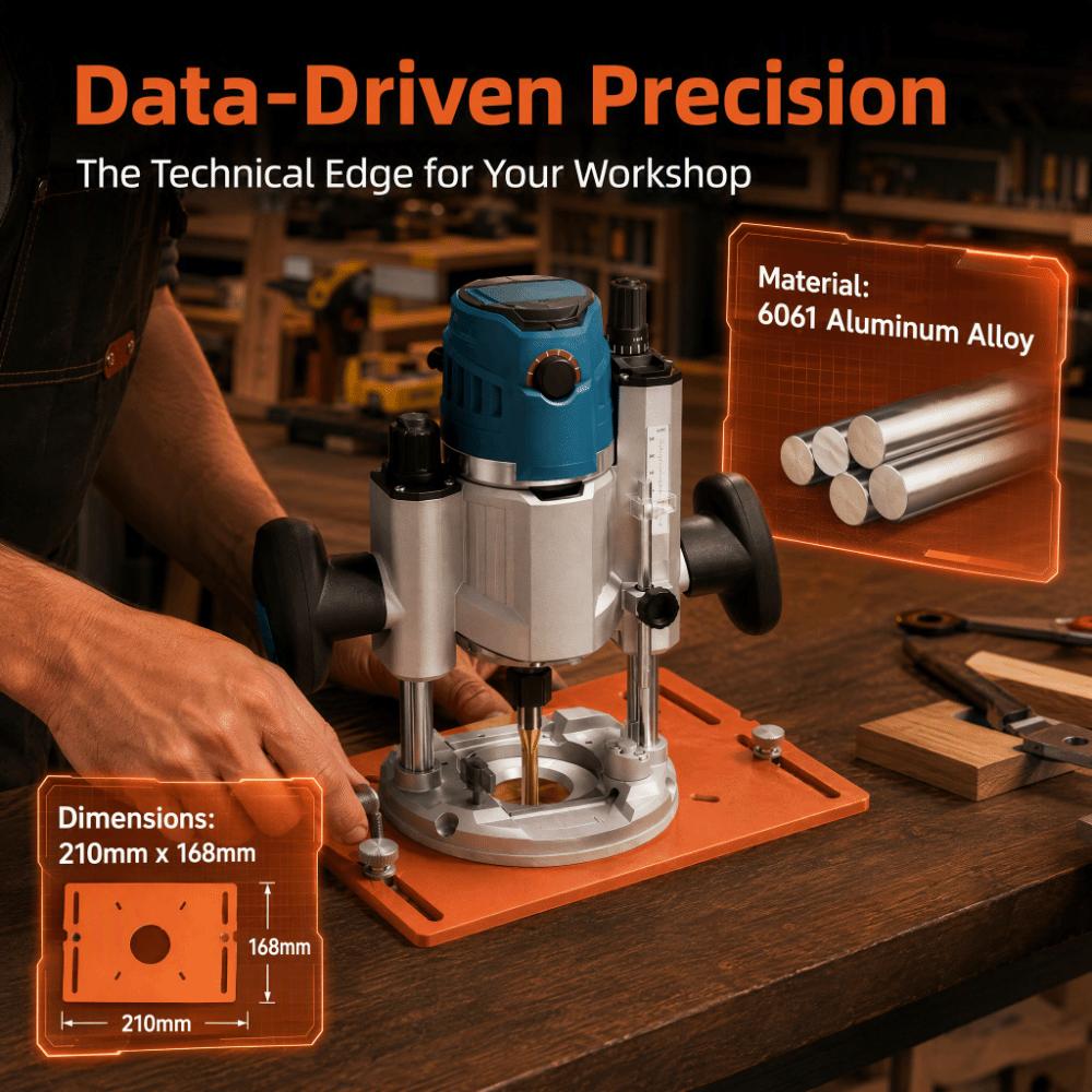 Plunge Router Router Guide Fence Dual-fence Wood Router Accessory Router Base Plate Cutting Guide