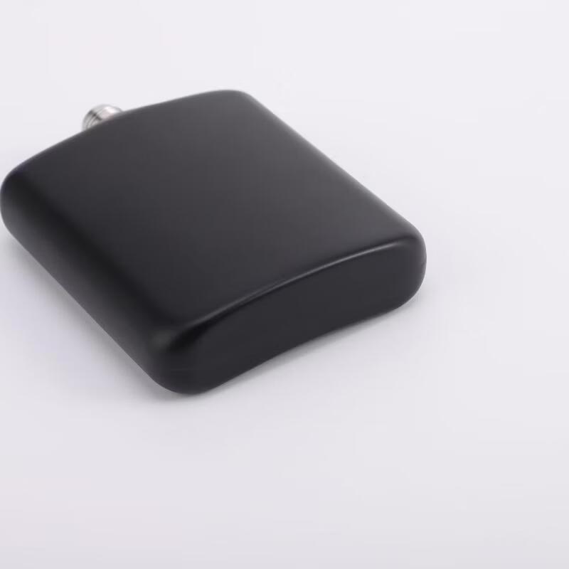 Portable Matte Black Plastic Hip Flask