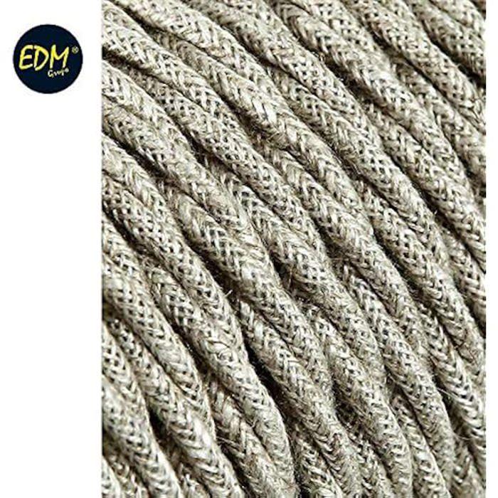 Câbles électriques - EDM - Tressé Éclairage - Décoratif - Intérieur - Multimatériaux