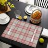 4 PCS American Country Style Retro Placemats Kitchen And Restaurant Waterproof And Anti Slip Tableware Mats Home Decor