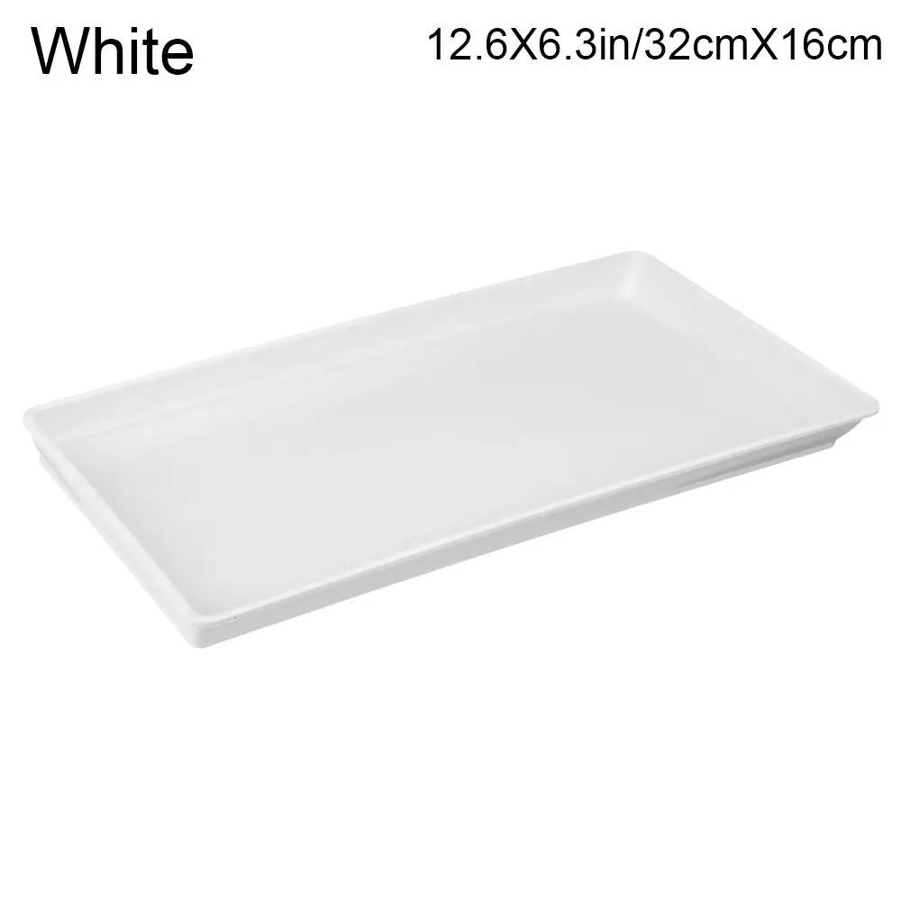 1Pcs Heavy Duty Rectangle Durable Plastic Tray Saucers Indoor Outdoor Plant Saucer Drip Trays