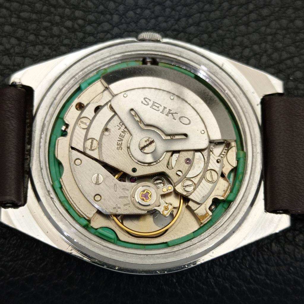 AUTOMATIC 6309A VINTAGE SEIKO 5 JAPAN MENS ARABIC RED COLOR DIAL WATCH A701589-5 R206b-a701589