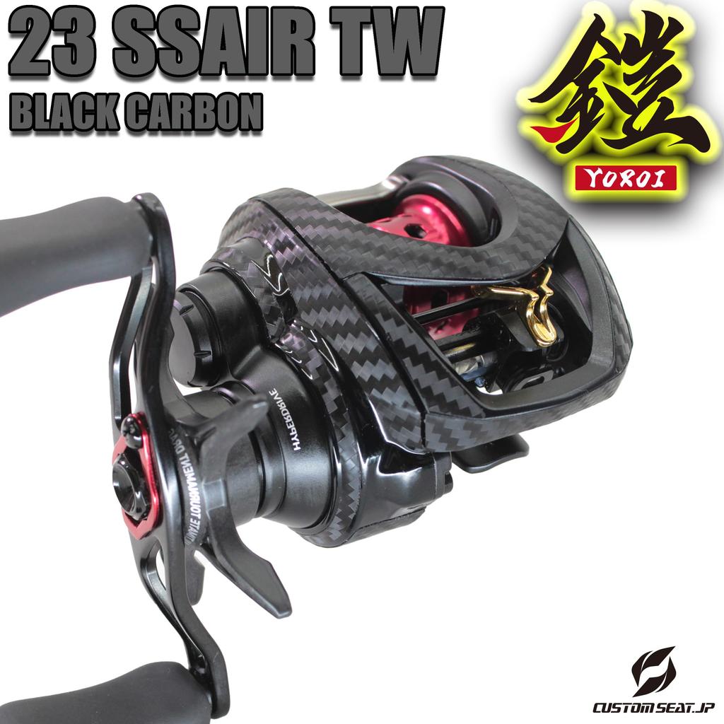 CUSTOM Custom Decal for YOROI 23 SS AIR TW Baitcasting Reel SEAT.JP (Black, Left-Handed)