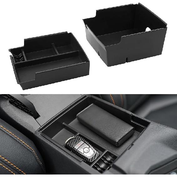 Front Door Storage Pockets Front Door Side Organizer Box Ford Bronco Storage Expansion Interior Accessories, Door Cup Holder, Compatible For Ford Center Console Organizer