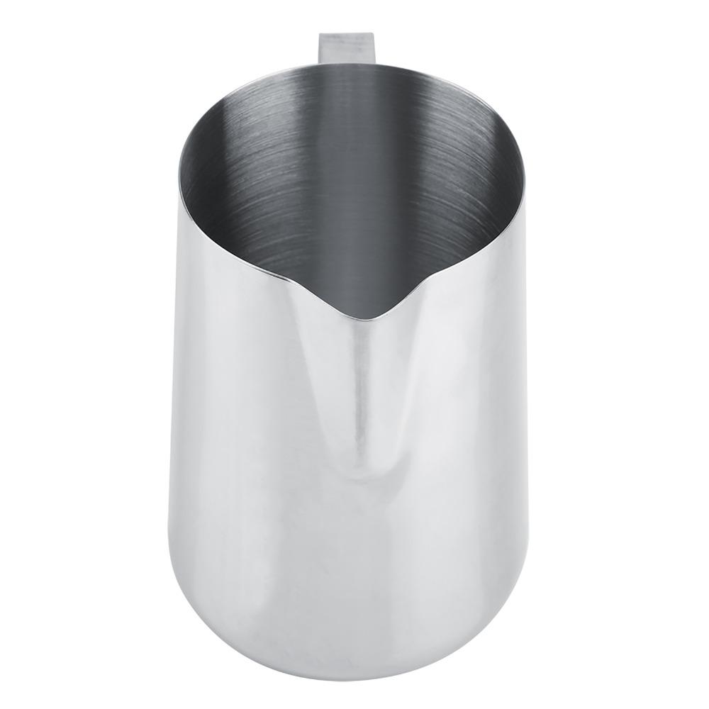 304 Stainless Steel Milk Frothing Cup Ergonomic Handle Stainless Steel Milk Jug  Latte Art