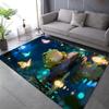 Multiple Sizes Frog, Stone, Fireflies Print Carpet Rug for Living Room Bedroom Sofa Doormat Home Decor Non-slip Floor Mat