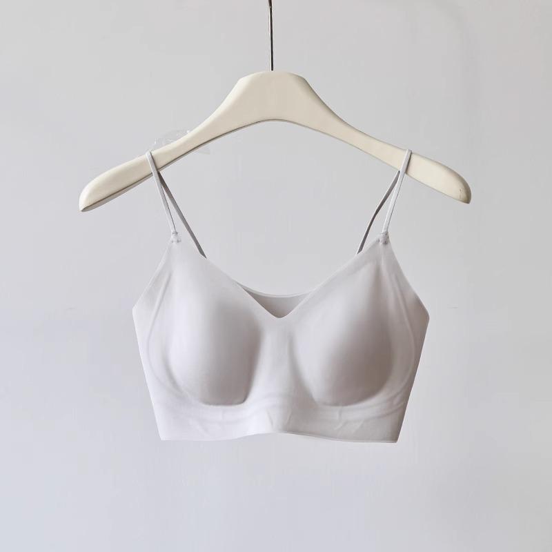 Rabbit Ear Cup Seamless Vest-Style Summer Bra for All Chest Sizes S 35-50kg