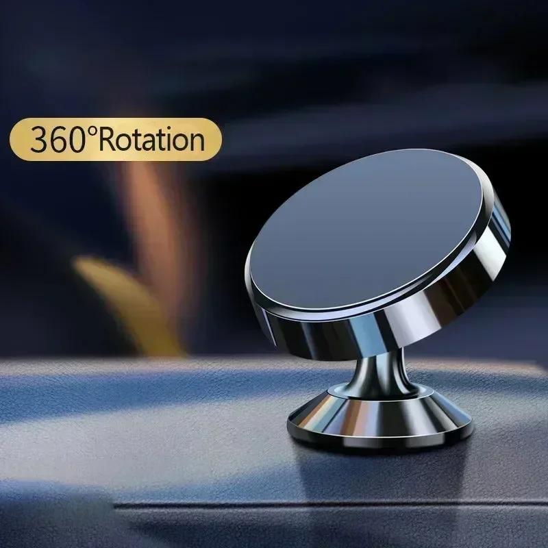 Rotatable 360 Cell Phone Stand GPS All Mobile Phone Adaptations Support for IPhone Huawei Magnetic Car Phone Holder Magnet Mount