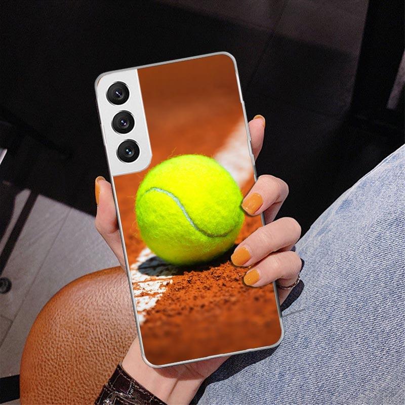 Tennis Sport Phnoe Case for Samsung Galaxy S26 S25 Edge S23 S24 Ultra S22 Plus S21 S20 FE Unique Cover Soft Coque Galaxy S25 S23