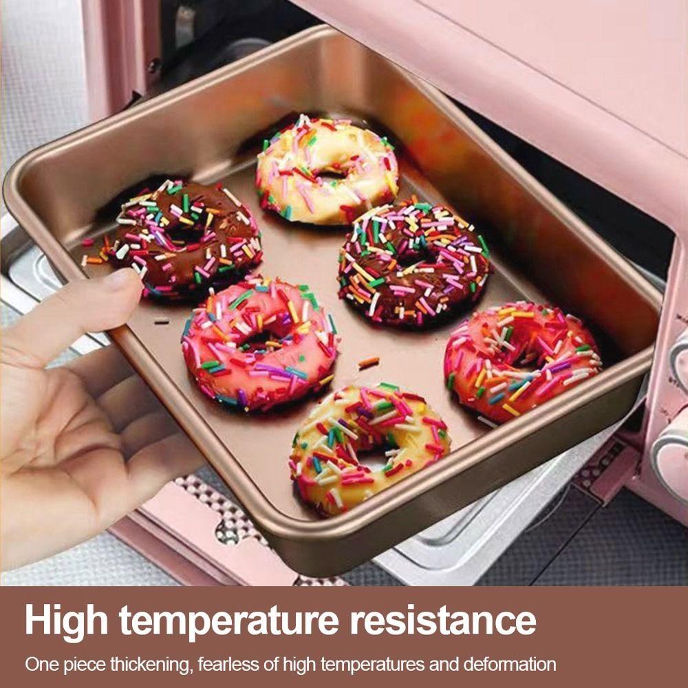 9/11/13inch Oven Baking Pan Nonstick Bread Tray Gold Bakeware Pans