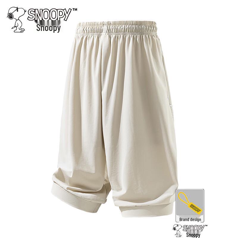 Snoopy Men s Ice Silk Quick-Dry Seven-Point Shorts XL